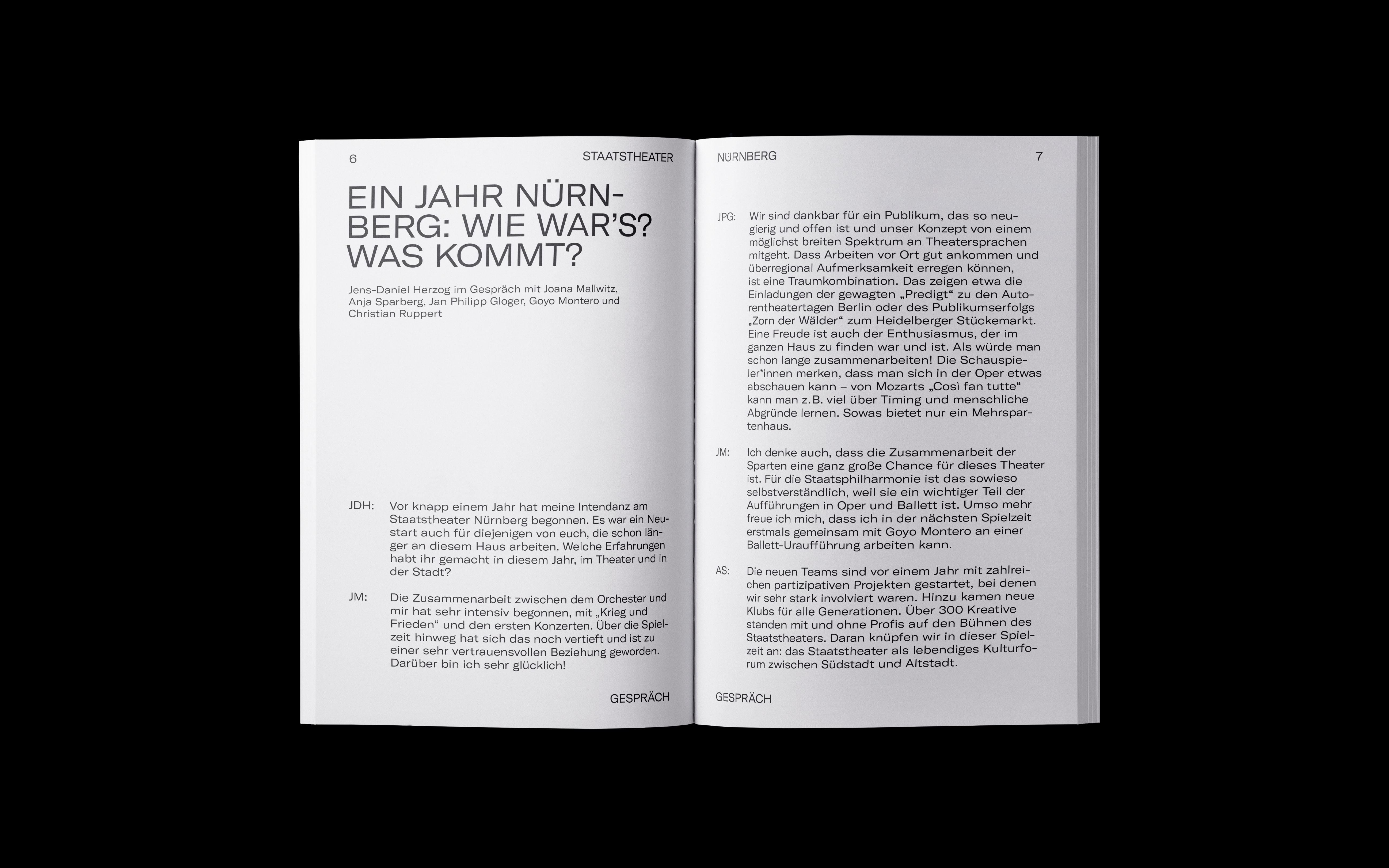Bureau Johannes Erler – Staatstheater Nürnberg 2019/20