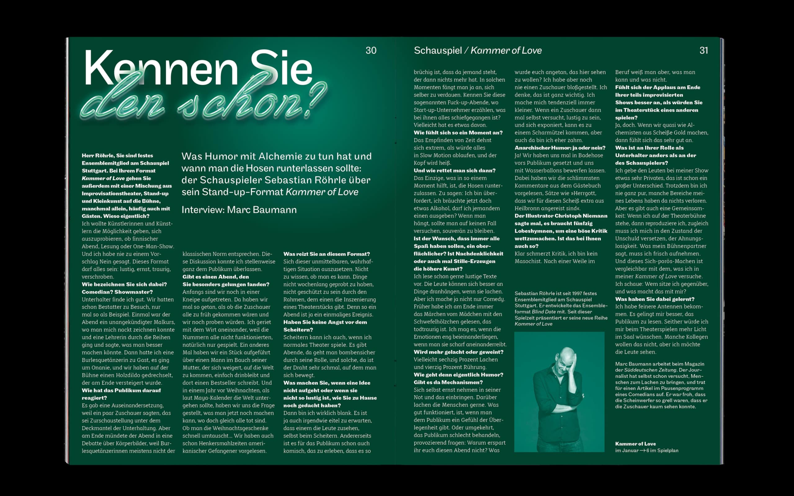 Bureau Johannes Erler – Reihe 1 — Magazin der Staatstheater Stuttgart